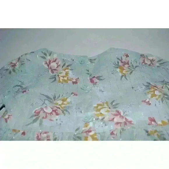 Oshkosh Floral Metallic Thread Ruffled Layered Boho Girls Toddlers Dress Size 2T - Picture 16 of 16